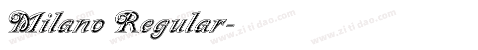 Milano Regular字体转换